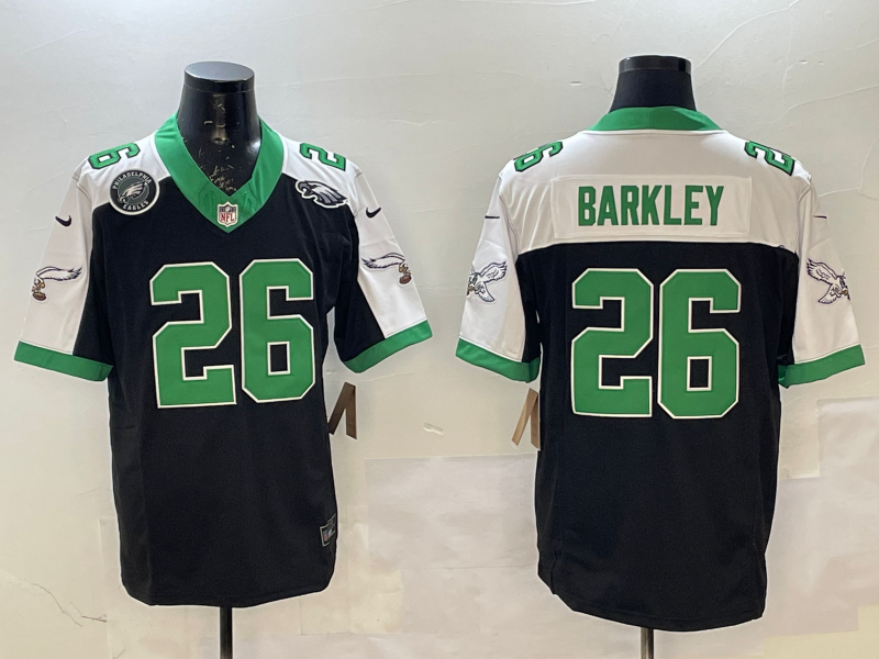 Men Philadelphia Eagles #26 Barkley black Nike Limited NFL 2025 Jersey style 006